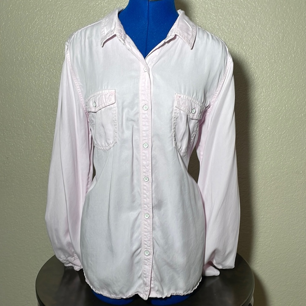 link pink button down
